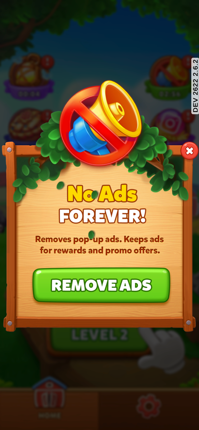 LTO NoAds popup example 